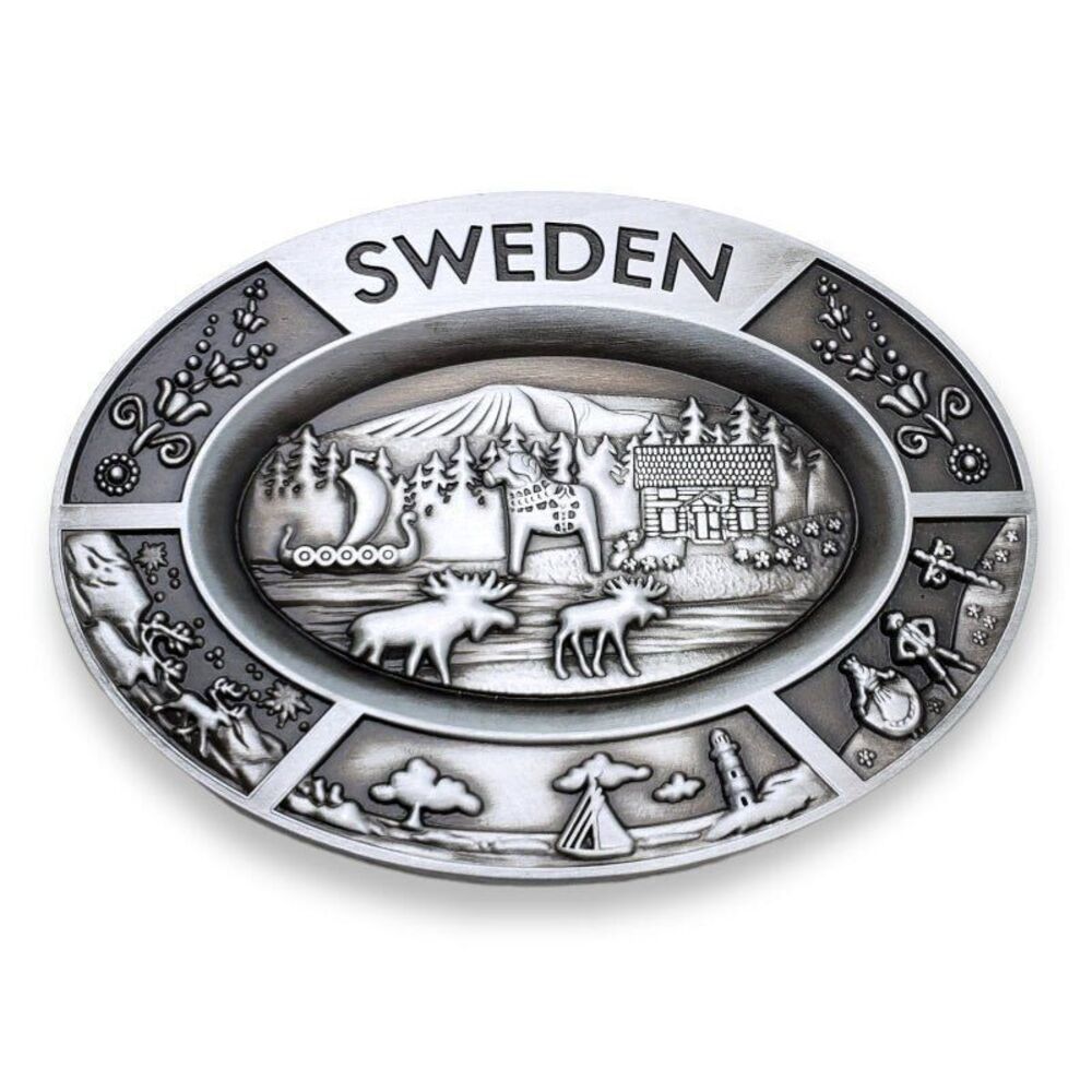 Sweden Fridge‎ Refrigerator Magnet Tourist Travel Souvenir Earring Jewelry Tray